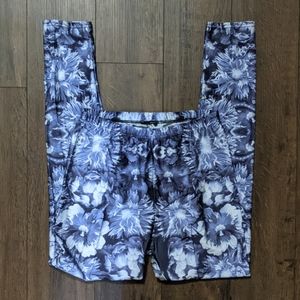 EUC Lotus Leggings - Blue and White Floral